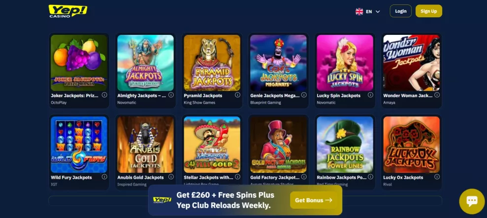 Yep Casino Willkommensbonus bis zu 3000 Euro und Freispiele